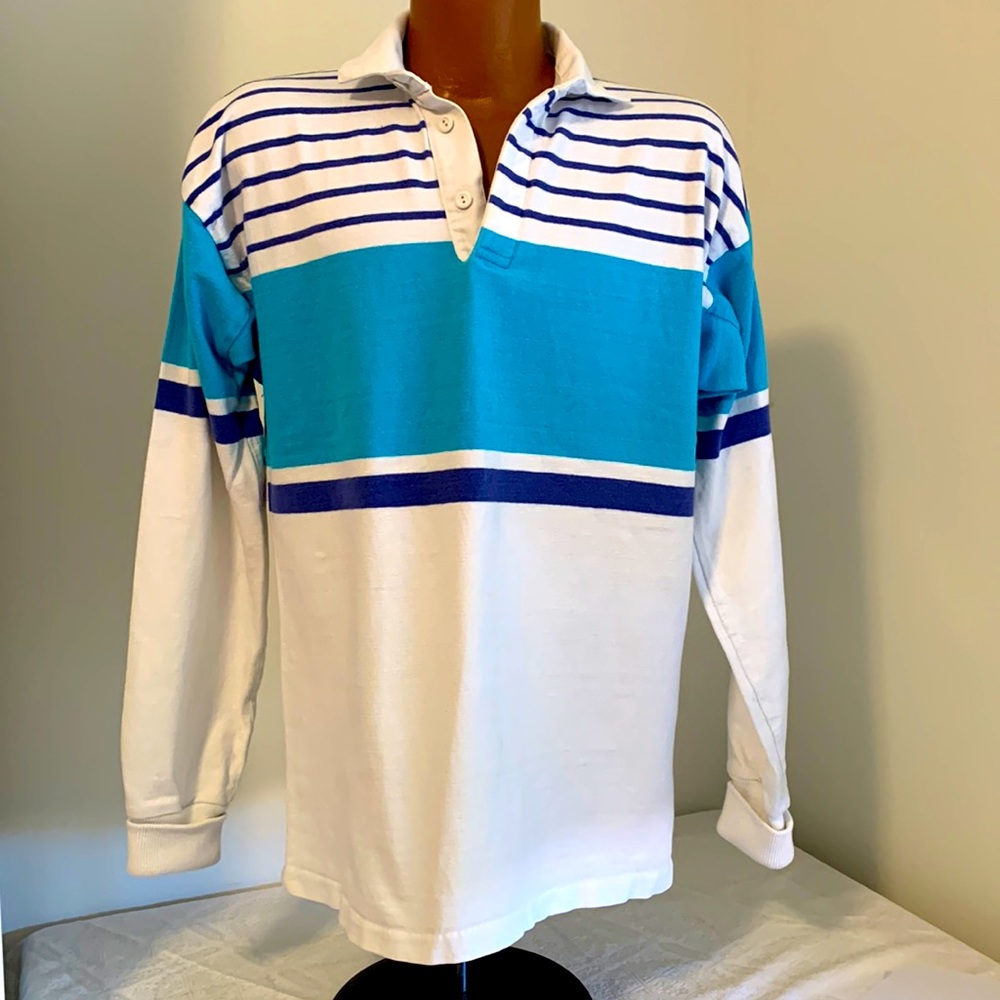 90’s vintage heavy cotton polo shirt Mens L OWNCO